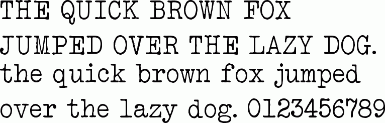 typewriter font mac